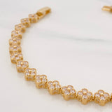 Pulso Trebol 9.8g / 16.5cm / 6.01mm Oro Amarillo 18K