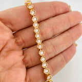 Pulso Hexagono Real 18.8g / 18cm / 5.05mm Oro Amarillo 18K