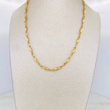 Cadena Rustica Punteada 10.8g / 60.5cm / 3.21mm Oro Amarillo 18K