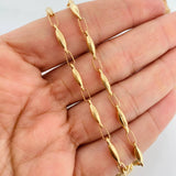 Cadena Rustica Punteada 10.8g / 60.5cm / 3.21mm Oro Amarillo 18K
