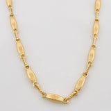 Cadena Rustica Punteada 10.8g / 60.5cm / 3.21mm Oro Amarillo 18K