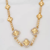 Cadena Trebol Tennis Diamantado 21.8g / 50.1cm / 2.88mm Oro Amarillo 18K