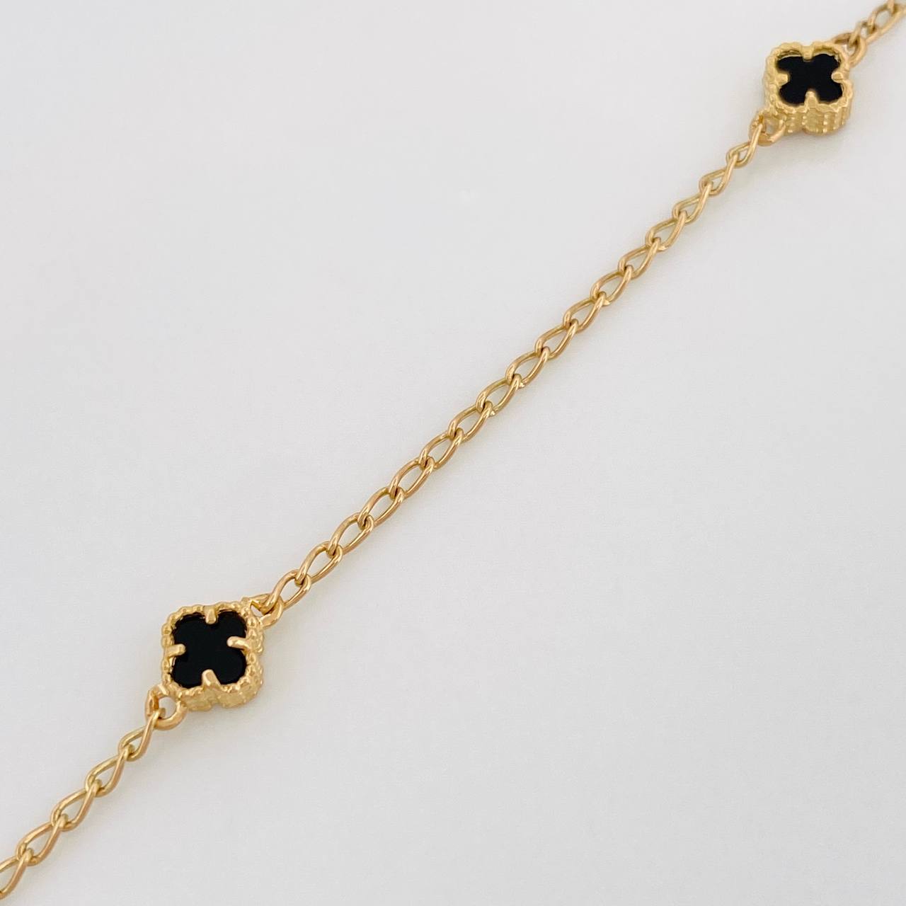 Cadena Trebol Espiga 4.35g / 46cm / 1.41mm Oro Amarillo 18K