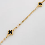 Cadena Trebol Espiga 4.35g / 46cm / 1.41mm Oro Amarillo 18K
