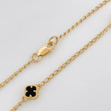 Cadena Trebol Espiga 4.35g / 46cm / 1.41mm Oro Amarillo 18K