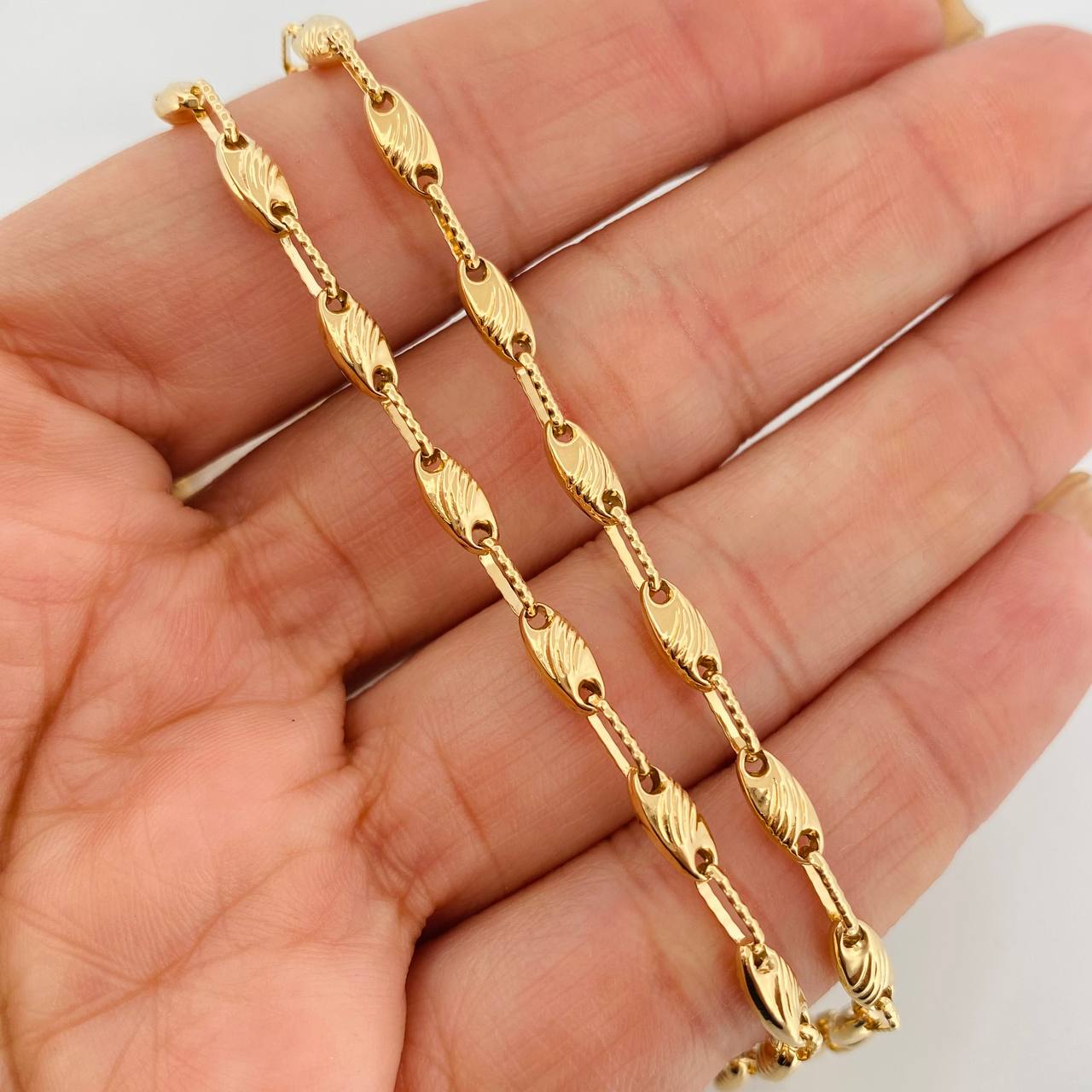 Cadena Rustica GC 10.65g / 62cm / 3.4mm Oro Amarillo 18K