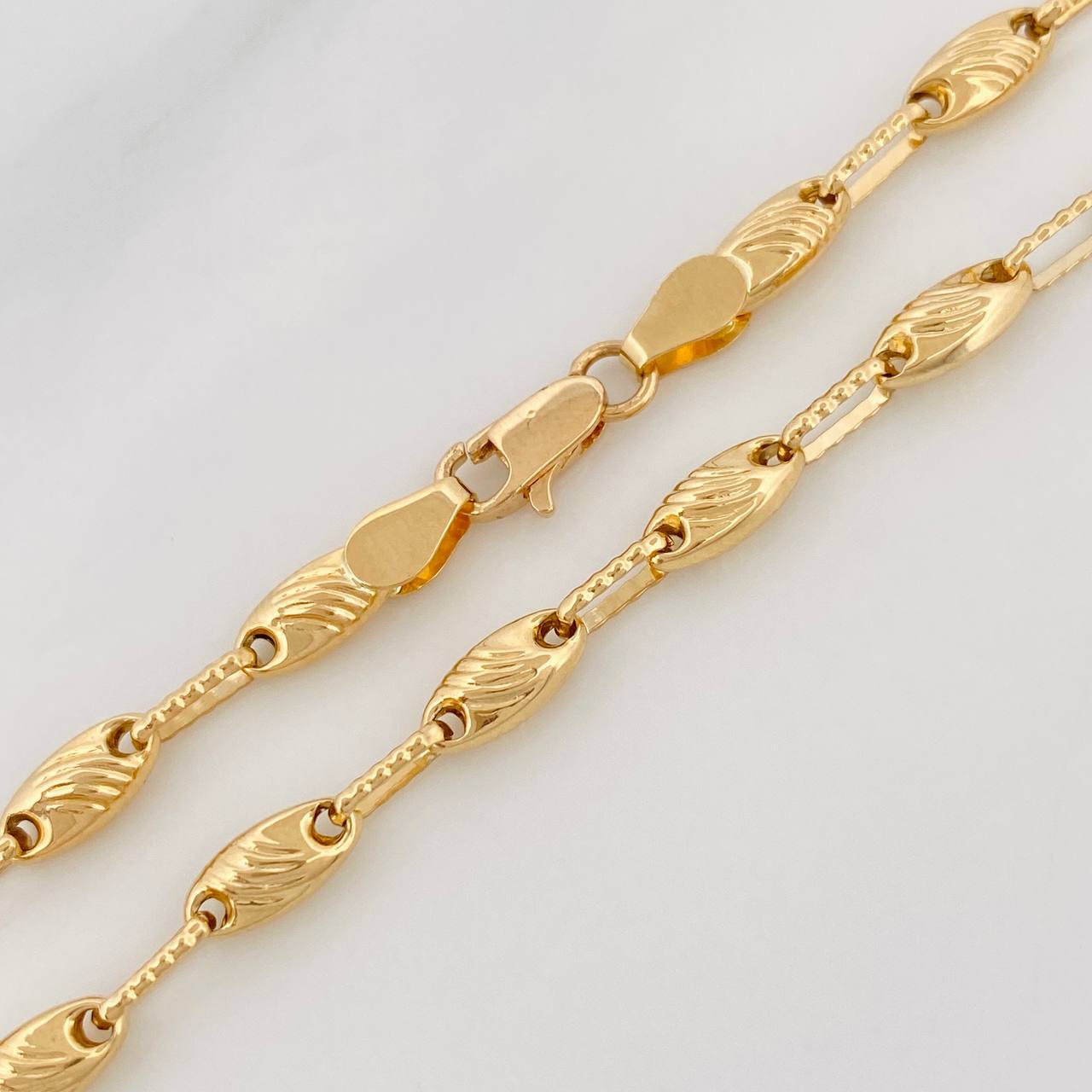 Cadena Rustica GC 10.65g / 62cm / 3.4mm Oro Amarillo 18K
