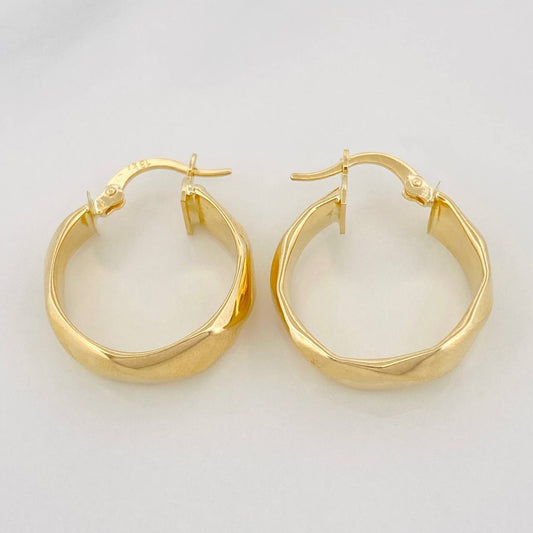Candongas Nia 3.4g / 2.5cm Oro Amarillo 18K