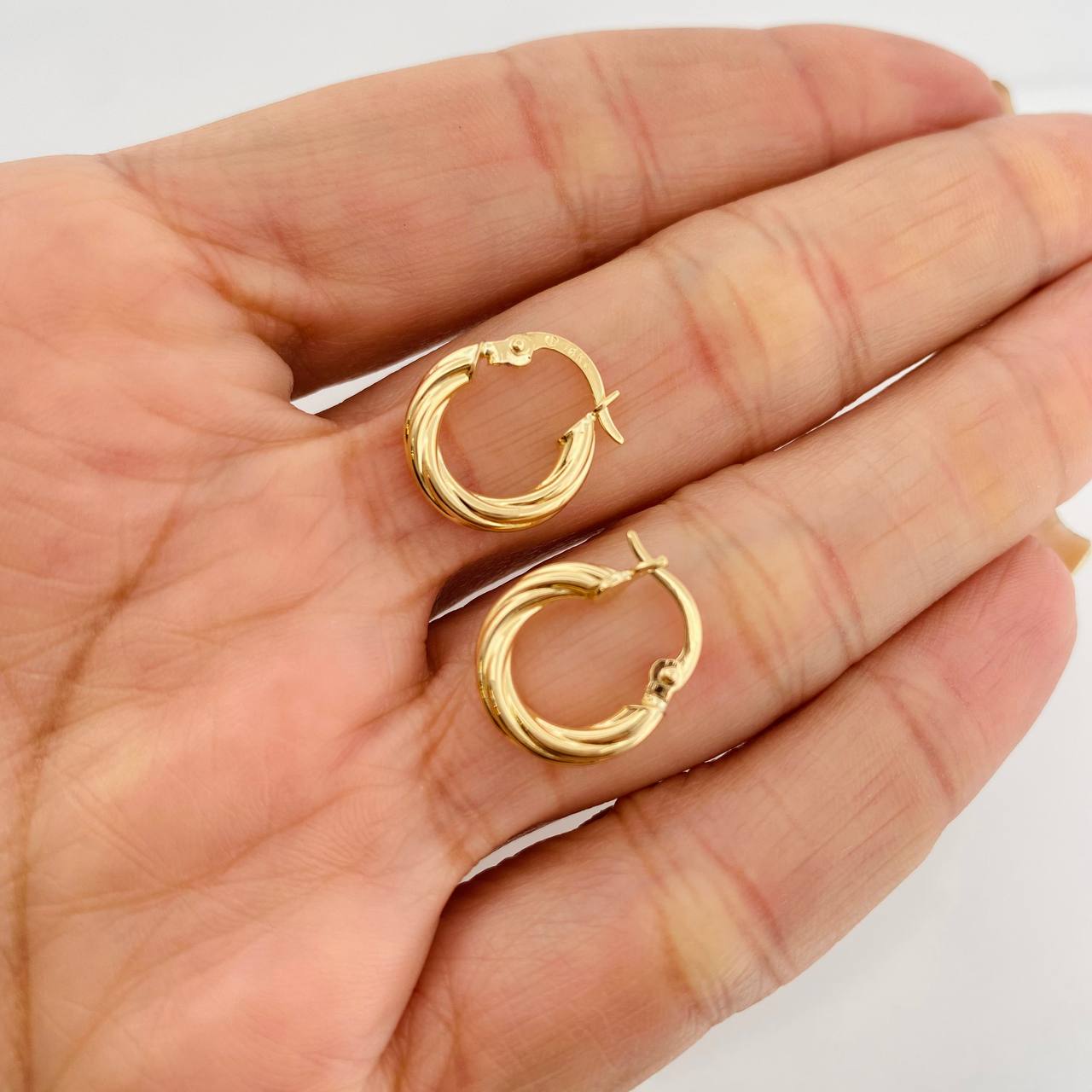 Candongas Lore 1.35g / 1.5cm Oro Amarillo 18K