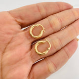 Candongas Lore 1.35g / 1.5cm Oro Amarillo 18K