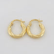 Candongas Lore 1.35g / 1.5cm Oro Amarillo 18K