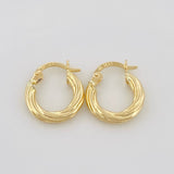 Candongas Lore 1.35g / 1.5cm Oro Amarillo 18K