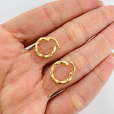 Candongas Megan 1.1g / 1.6cm Oro Amarillo 18K