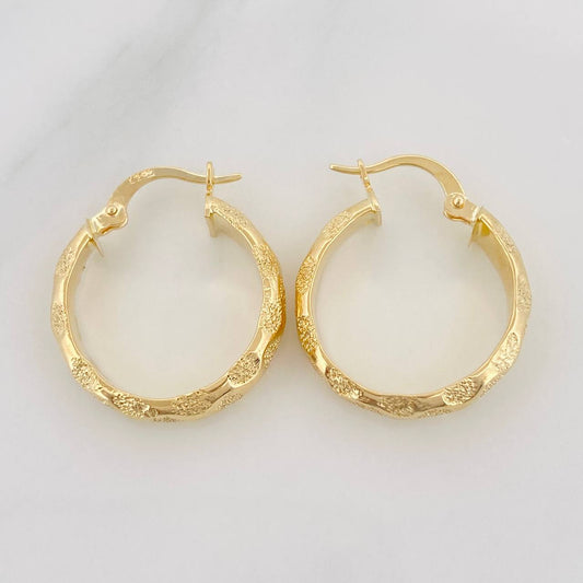 Candongas Lary 2.8g / 2.5cm Oro Amarillo 18K