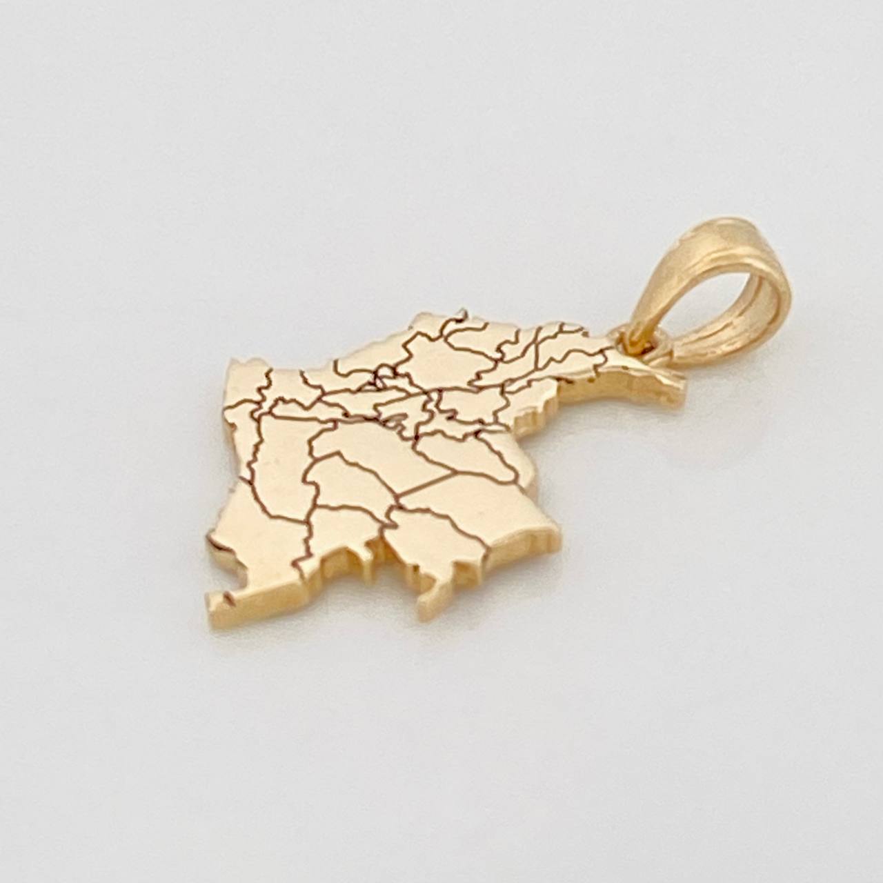 Dije Mapa Colombia 2.3g / 2.5cm Oro Amarillo 18K