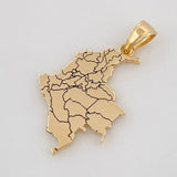 Dije Mapa Colombia 2.3g / 2.5cm Oro Amarillo 18K