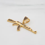 Dije Arma Fusil 3.4g / 2.3cm Oro Amarillo 18K