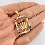 Dije Medalla Corona 3.95g / 4cm Oro Amarillo 18K