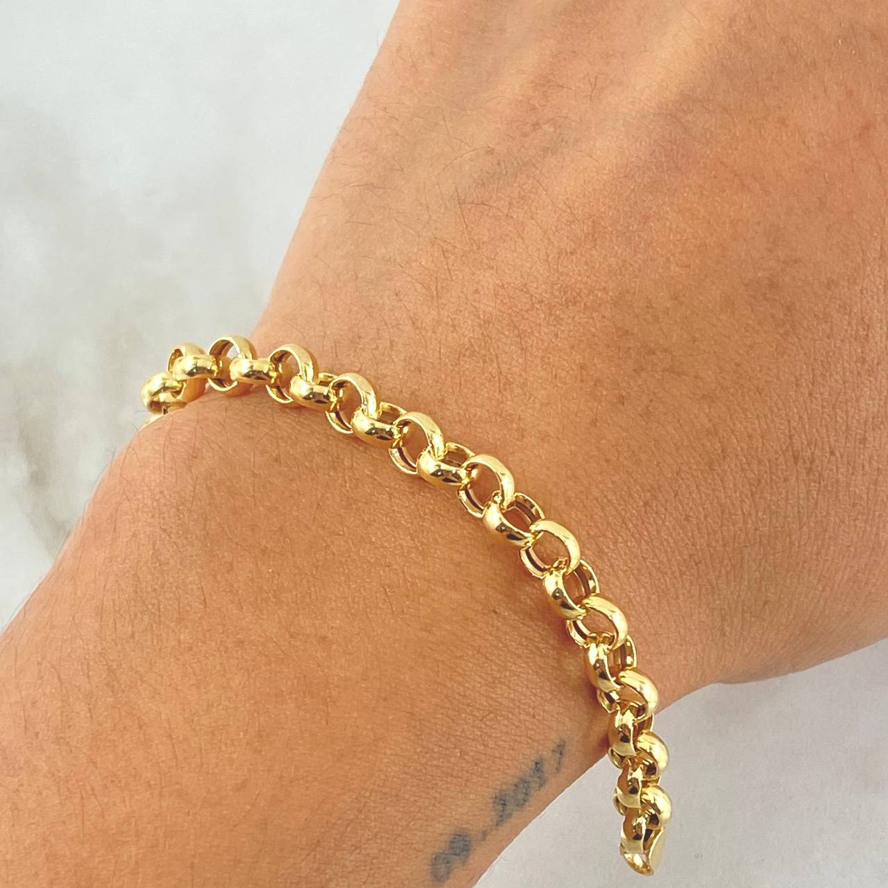 Pulso Roll On 5.4gr / 19cm / +3 Oro 18K