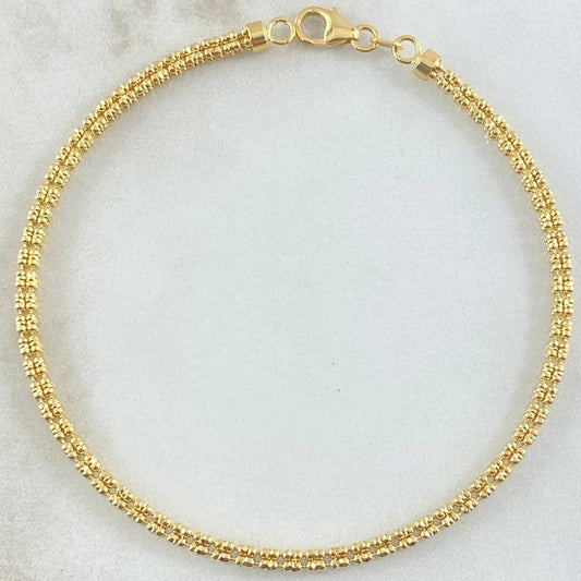 Pulso Ice 5.65gr / 20.5cm / 2.4mm Oro Amarillo +4 18K