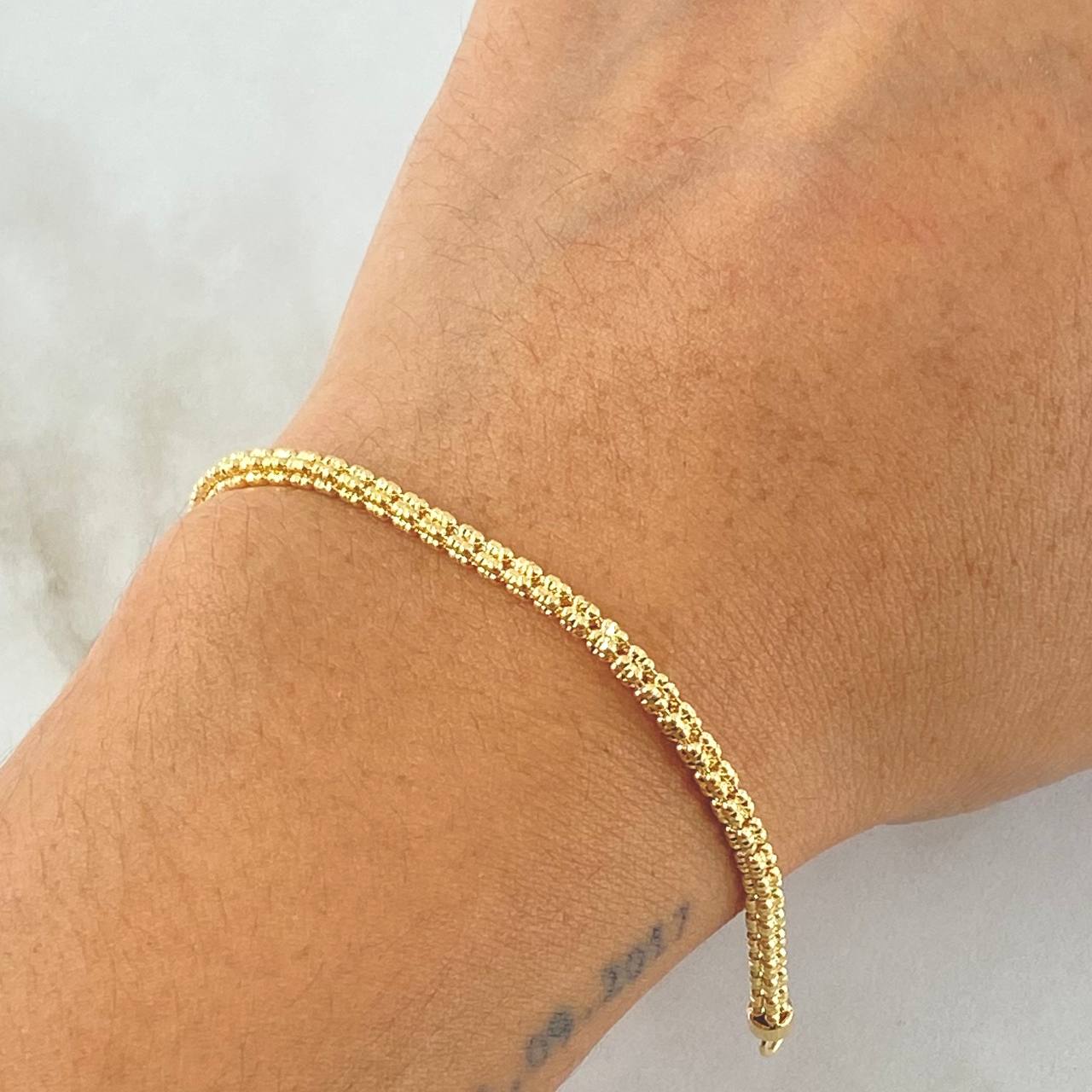 Pulso Ice 5.65gr / 20.5cm / 2.4mm Oro Amarillo +4 18K