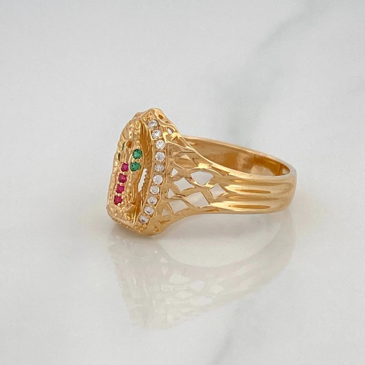 Anillo Virgen de Guadalupe 3.25g / T6 Oro Amarillo 18K