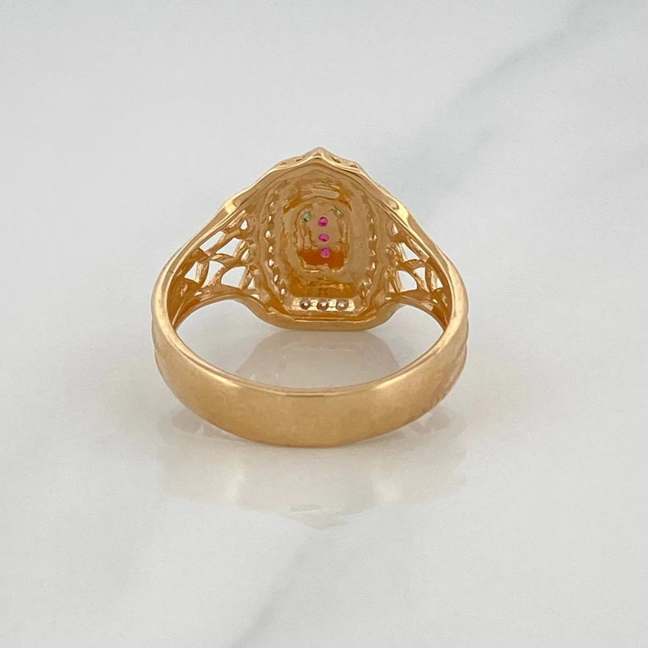 Anillo Virgen de Guadalupe 3.25g / T6 Oro Amarillo 18K