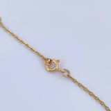 Pulso Aro Seguido Trebol 4.3gr / 16.2cm-19cm / 1.2mm Nacar Blanco Oro Amarillo Nac.Esp. 18K $