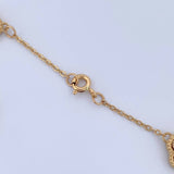 Pulso Aro Seguido Trebol 7gr / 19cm / 1.2mm Diamantado Oro Amarillo Nac.Esp. 18K $