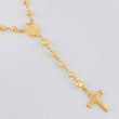 Rosario Rosario Virgen Milagrosa Cruz Cristo Bola Lisa 11.85g / 60cm / 5.6mm Oro Amarillo 18K