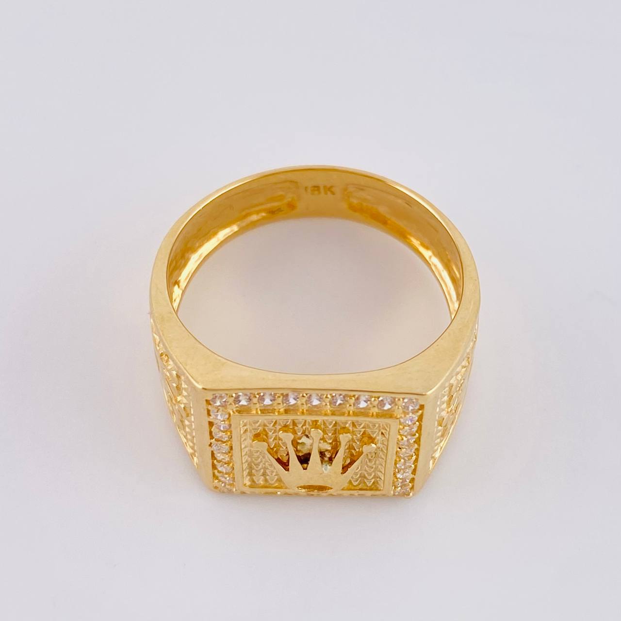 Anillo Corona Elegante 6.35g / T11 Oro Amarillo 18K