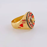 Anillo Juegos de Azar 7.75g / T10 1/2 Oro Amarillo 18K