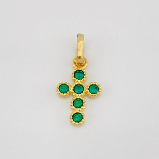 Dije Cruz Tupida 0.9g / 1.8cm Oro Amarillo 18K