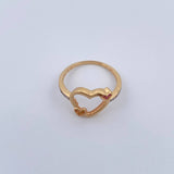 Anillo Triple Corazones 1.8gr / T7 / Oro 18K &