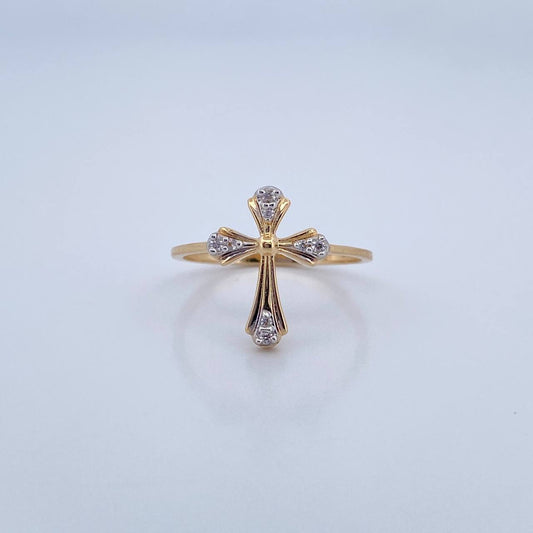 Anillo Cruz 1.75gr / T6 1/4 / Oro 18K &