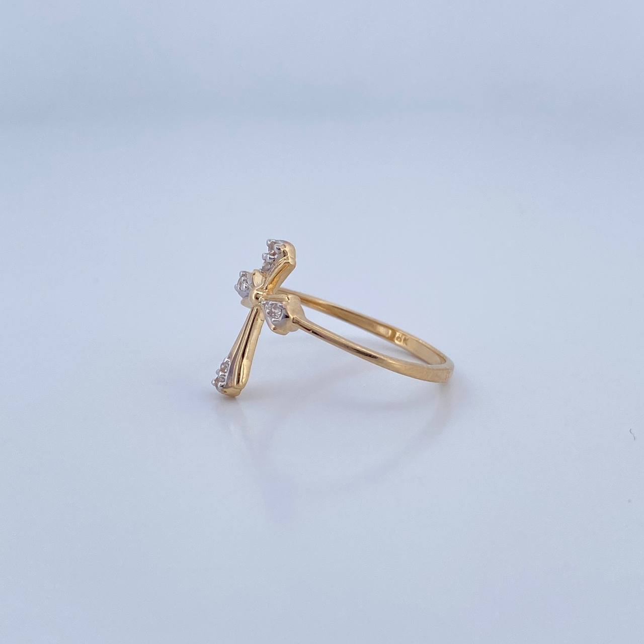 Anillo Cruz 1.8gr / T7 / Oro 18K &