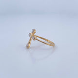 Anillo Cruz 1.8gr / T7 / Oro 18K &
