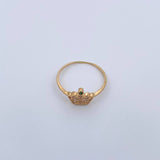 Anillo Corona 1.45gr / T7 1/4 / Oro 18K &