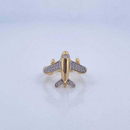 Anillo Avion 2.25gr / T6 / Oro 18K &