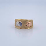 Anillo Elefantes 1.8gr / T7 1/4 / Oro 18K &