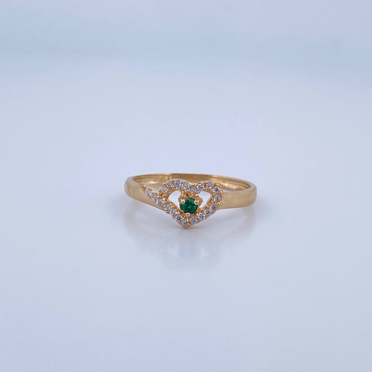 Anillo Silueta Corazon 1.75gr / T6 1/2 / Oro 18K &