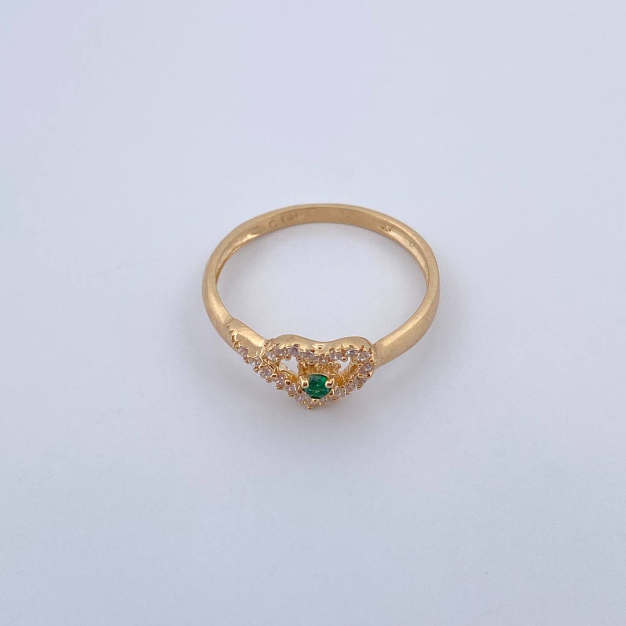 Anillo Silueta Corazon 1.75gr / T6 1/2 / Oro 18K &