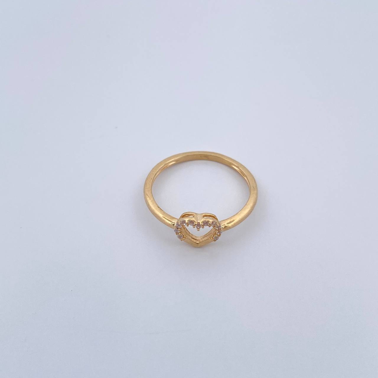 Anillo Corazon 1.6gr / T5 1/4/ Oro 18K &