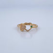 Anillo Pareja Corazones 2.2gr / T8 / Oro 18K &