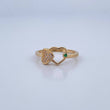 Anillo Pareja Corazones 2gr / T8 / Oro 18K &
