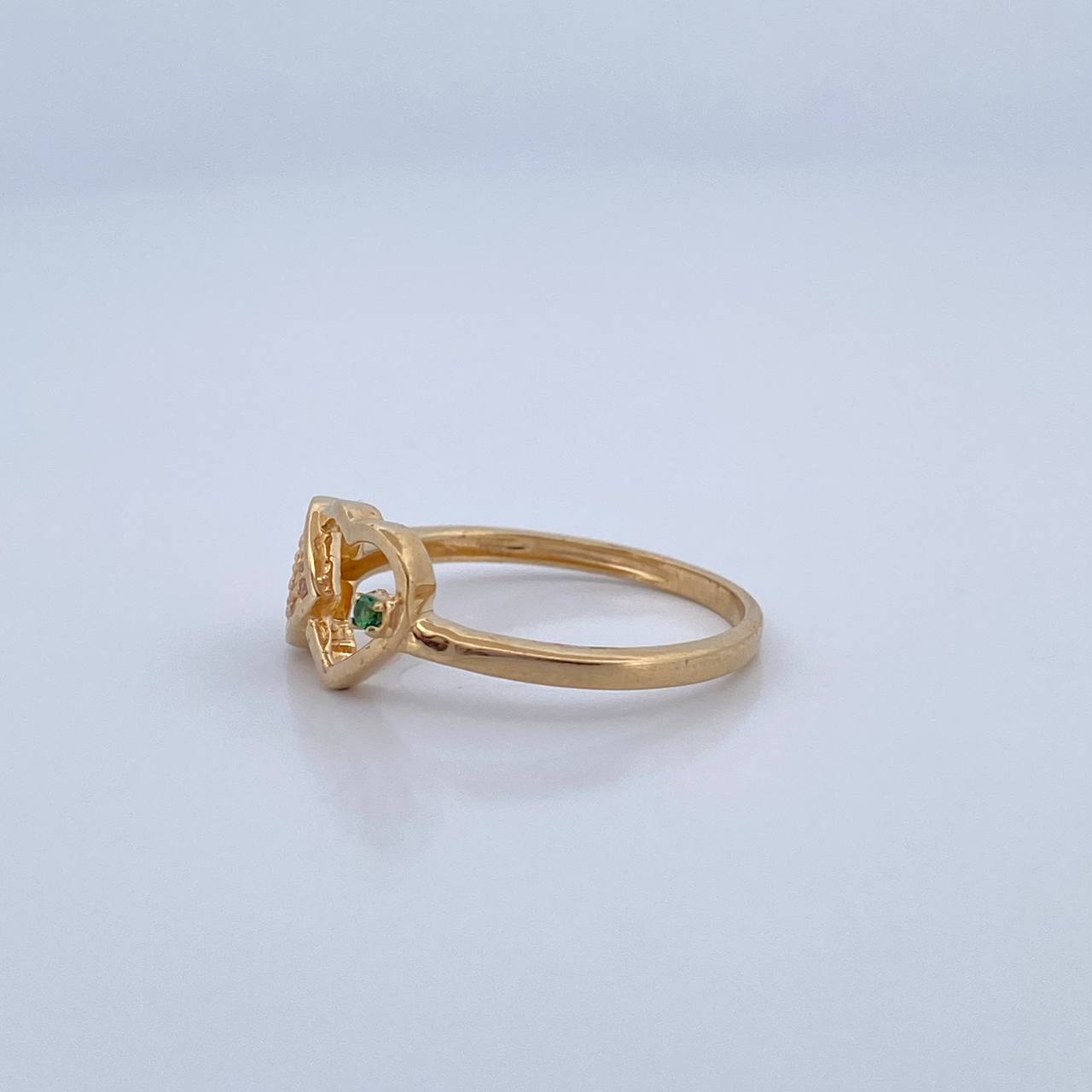 Anillo Pareja Corazones 2gr / T8 / Oro 18K &