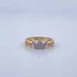 Anillo Corona Corazones 2.8gr / T6 1/2 / Oro 18K &