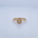 Anillo Halo Circulo 1.8gr / T6 1/4 / Oro 18K &