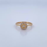 Anillo Halo Circulo 1.75gr / T4 3/4 / Oro 18K &