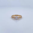 Anillo Solitario Churumbela 2.5gr / T7 / Oro 18K &